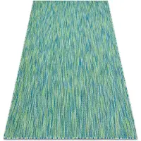 Rugsx Moderno FISY alfombra sisal 20776 Zigzag, mezcla azul 160x220 cm