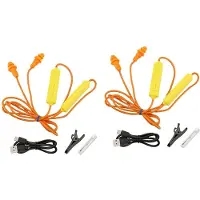 Kepptory 2Set Ear Plugs Headset for Work, Hearing Protection, Suitable for Construction Site and Noisy Environments