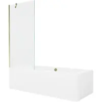 Mexen Kylpyamme Cube paneeleilla ja lasiseinällä, 170x80 cm + 80 cm