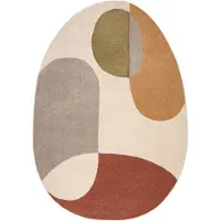 Rugsx Matot Matto FUSION 5706 kerma / terrakotta Shape 160x220 cm