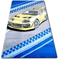 Rugsx Alfombra infantil HAPPY C222 Coche gris 280x370 cm