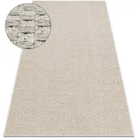 Rugsx Matto ORIGI 3661 harmaa - litteä SISAL - beige