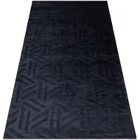 Rugsx Alfombra PEARL 51326E negro - Geométrico exclusiva, estructural 192x290 cm