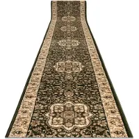 Rugsx Alfombra de pasillo HEAT-SET ROYAL AGY 0521 verde 90 cm 90x270 cm