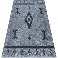Rugsx ANTIKA alfombra 119 tek, azteca, lavable - gris 120x170 cm