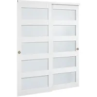DUOKU Liukuovi - - BL17-60 - Hioitu lasi - 152,4 x 203,2 cm - Kaksipaneelinen