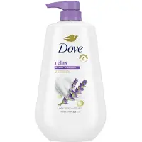 Dove Body Wash pumpulla Relax Lavender Oil & Chamomile For 24h Lotion-Soft Skin Kosteuttava ihonpuhdistusaine ilman sulfaatteja Ei parabeeneja 30,6 O