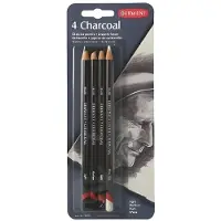 Derwent Charcoal Pencils 4 kpl hiilikynä