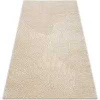 Rugsx Matot Matto BALANCE 0194 taupe - Geometrinen, rakenteell 180x270 cm