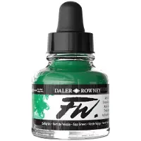 Daler Rowney DR FW akryylimuste 29.5ml 375 Sap green