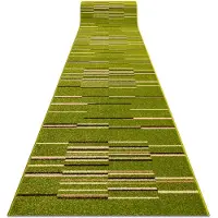 Rugsx Alfombra de pasillo HEAT-SET FRYZ NELI verde/color lima 60 cm 60x210 cm