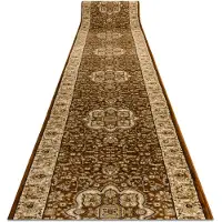 Rugsx Alfombra de pasillo HEAT-SET ROYAL AGY 0521 marrón 150 cm 150x510 cm
