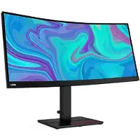 Lenovo ThinkVision T34w-20 34" WQHD Curved Screen WLED LCD-monitori - korpinmusta - 3440 x 1440 - HDMI - DisplayPort - USB-keskitin - USB Type-C