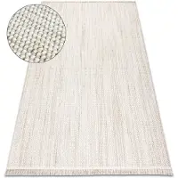Rugsx Alfombra NANO EO78A Melange, bucle, tejido plano blanco / beige 240x330 cm