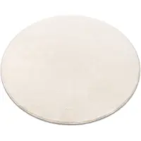 Rugsx Alfombra VELVET MICRO círculo crema llanura color sólido circulo 150 cm