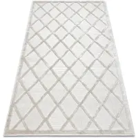 Rugsx Sisal punottu matto Santo 140x190 cm, ruudullinen malli