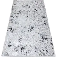 Rugsx Alfombra MEFE moderna 8725 círculos Huella dactilar - Structural dos niveles de vellón gris 200x290 cm