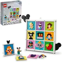 LEGO Disney Classic 100 vuotta Disneyn animaatioikoneja 43221 Rakennettava Disney-lelu Mikki Hiiri -minihahmolla Klassinen Disney-sein taide Haus