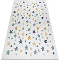 Rugsx Alfombra sisal COOPER Estrellas 22260 crudo / azul oscuro 180x270 cm