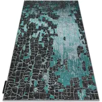 Rugsx Alfombra DE LUXE moderna 2079 vintage - Structural verde / antracita 180x270 cm