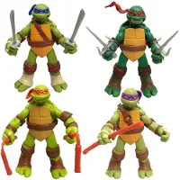 MaxPower 4 kpl:n paketti Teinage Mutant Ninja Turtles -elokuva TMNT Toimintahahmot Lelut Lapsille Lahja