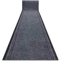 Rugsx Felpudo Alfombra de pasillo con refuerzo de goma MÁLAGA gris 2107 100 cm 100x980 cm