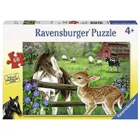 Ravensburger New Neighbours 60-osainen palapeli lapsille ? jokainen pala on ainutlaatuinen kappale, joka sopii tydellisesti yhteen
