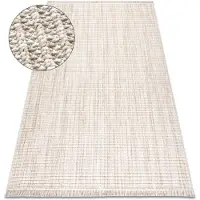 Rugsx Alfombra NANO FH72A Melange, bucle, tejido plano beige 180x270 cm