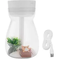 MaxPower Söpö Cool Mist ilmankostutin Toimisto Makuuhuoneen Ilmanpuhdistin USB-lataus Kawaii Ilmankostutin Led Light Air
