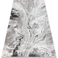 Rugsx BLISS Z162BZ253 alfombra gris / crema - Abstracción, moderna, estructural 140x190 cm