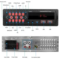 Semoic DIN-kojelautaan upotettava autoradio, digitaalinen Bluetooth-äänikortti