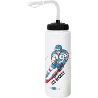 Jojomino 1000 ml jääkiekko vesipullo kannettava suurikapasiteettinen jalkapallo klassinen design urheilu B