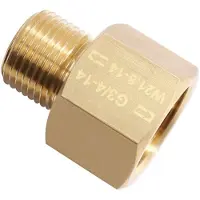 Jojomino CO2 Soda Cylinder Stream Thread Converts Adapter Match Quooker Tank Female G3/4 to Male W21.8