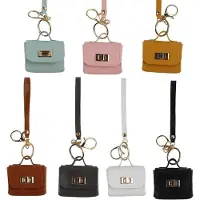 MaxPower Tyylikäs Mini Crossbody-laukku Avaimenperällä - Kannettava Kuulokekotelo &amp; Kolikkopussi, Ke
