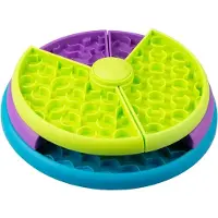 Typecat Slow Feeder Dog Bowl, 3 tasoa, vähentää tylsyyttä ja ahdistusta ruokapulmasyöttölaite, liukumaton interaktiivinen