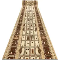 Rugsx Alfombra de pasillo BCF JETTA DZETA beige 70 cm 70x400 cm