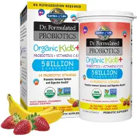 Garden of life Dr. Formulated Probioottikuuri Luomu lapsille+, Mansikka Banaani - 30 purutablettia