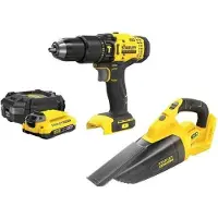 Stanley Työkalusarja SFMCK219D1-QW (SFMCD711+SFMCVH001B); 18 V; 1x2,0 Ah akku