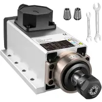 DUOKU Ilmastoidun spindelimoottorin , 2,2 kW, CNC-spindeli 220 V, ER20 puristin, 24 000 rpm, 6 A, 400 Hz, CNC-reitittimeen.