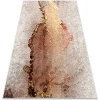 Rugsx Alfombra lavable MIRO 52101.801 Abstração antideslizante - beige / oro 160x220 cm
