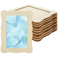 Melitt 12 Pack Wooden Picture Frames 4x6,DIY Wood Picture Frames for Crafts,Unfinished Photo Frame for Christmas Thanksgiving