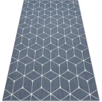 Rugsx Matto string sizal flat 48721/591 neliöt 3d sininen