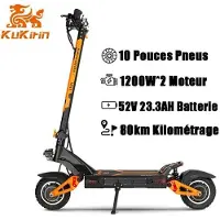 KUKIRIN G3 PRO – Taitettava Sähköscootteri – 2400W Moottori – Akka 52V 23.2Ah – Renkaat 10" – 35 Pente – Toimintamatka 80KM