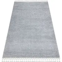 Rugsx Alfombra SEVILLA PC00B rayas gris Franjas Bereber Marroquí Shaggy 120x170 cm