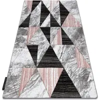 Rugsx Alfombra ALTER Nano Triángulos rosado 280x370 cm