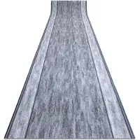 Rugsx Alfombra de pasillo con refuerzo de goma RAMA gris 67cm 67x300 cm