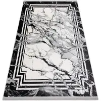 Rugsx Alfombra TULS estructural, franjas 51210 moderna, Mármol antracita 120x170 cm
