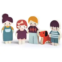 Mentari - Dollhouse Figures - Family With Dog - (MT7651)