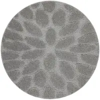 Rugsx Alfombra de baño SUPREME círculo STONES, piedras, antideslizante, suave - gris circulo 67 cm