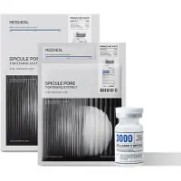 Mediheal Collagen Spicule -ihohuokostenhoitoj rjestelm 4 kpl - seerumi- ja geelinaamiosetti. Sis lt 3 000 ppm:n puhtauden Spicule- ja mikrokol
